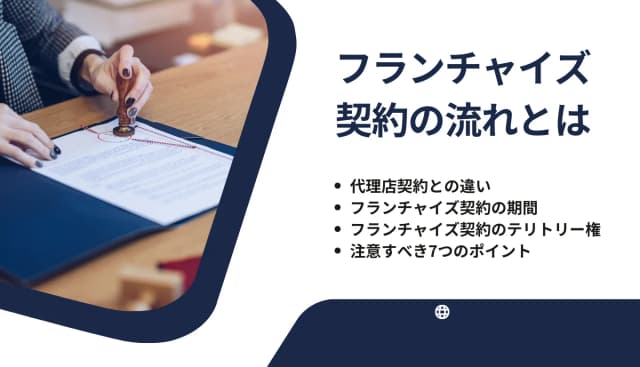 フランチャイズ契約の流れとは？抑えるべきポイント・注意点・確認事項を解説のアイキャッチ画像