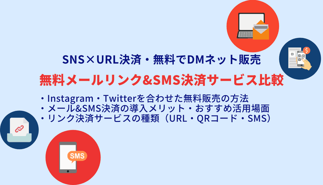 メールリンク決済比較おすすめ15選！仕組みやメリット・注意点解説のアイキャッチ画像