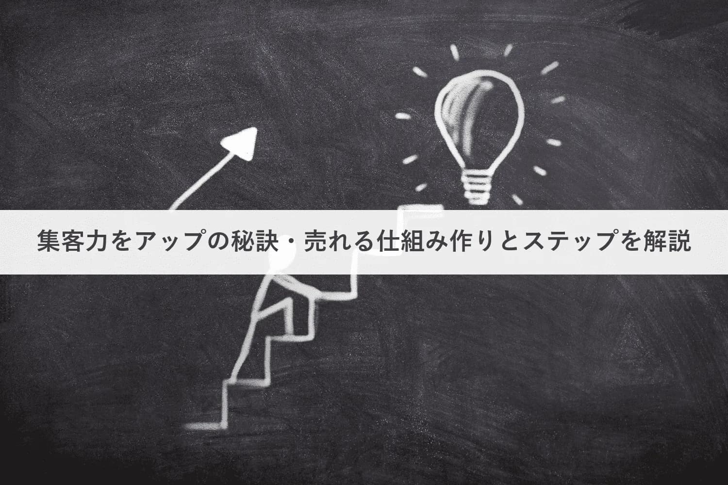 集客力アップの秘訣とは？売れる仕組み作りのステップ・見直しポイント・4つの集客手法とアイディアを解説のアイキャッチ画像